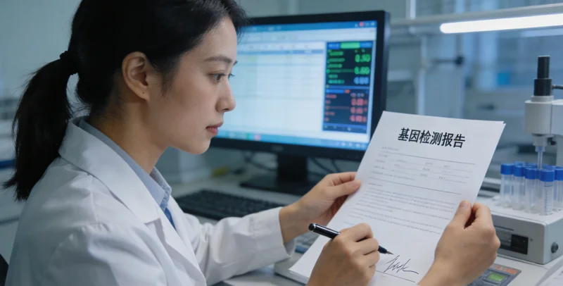 昌邑基因检测报告与健康导航概念