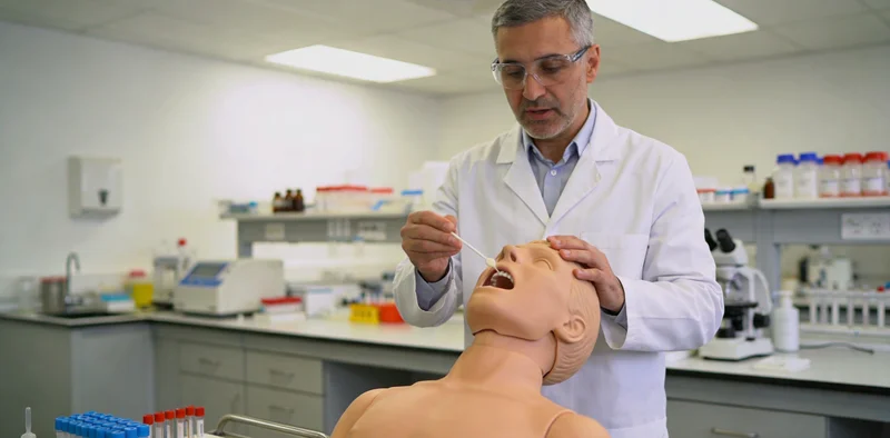 天津市民进行无创基因检测采样示