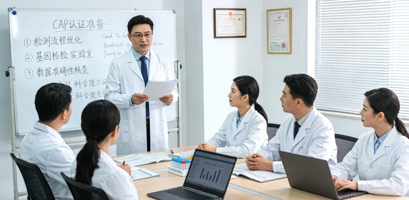 深圳家庭共同查看健康报告讨论健