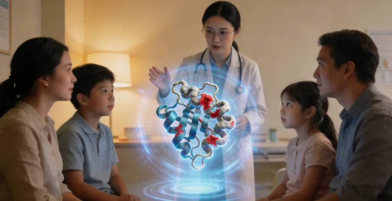 建德遗传咨询师与女性进行家庭健