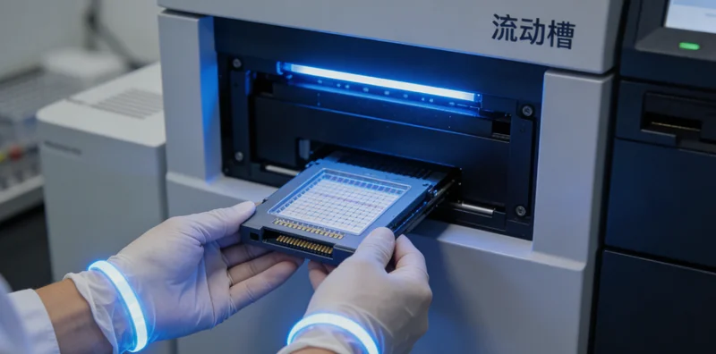 农村妇女阅读健康检测报告露出笑