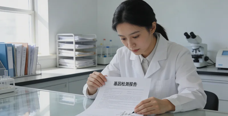 玉溪基因检测报告解读示意图