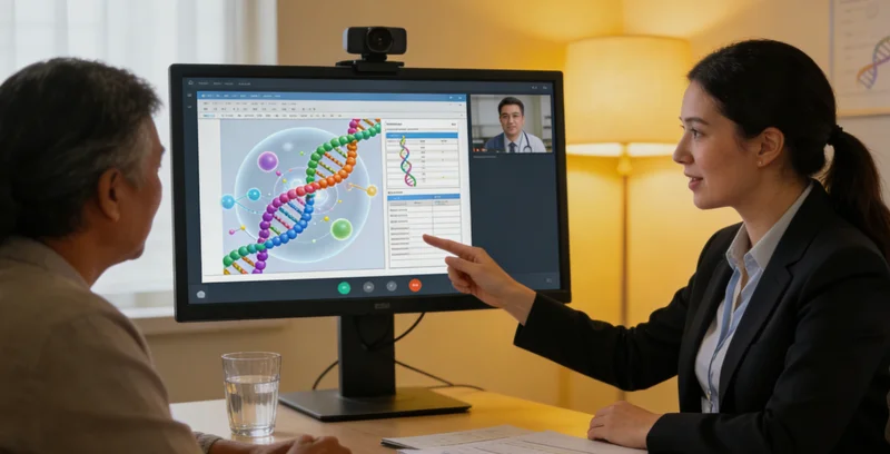 阿克苏医生为患者解读基因检测报