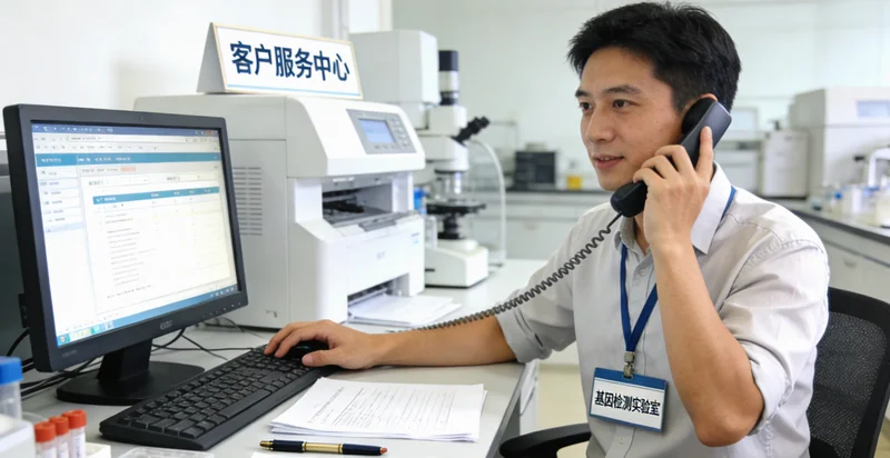 邢台眼科医生进行遗传咨询场景