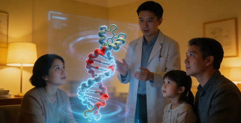 洮南家族健康图谱与遗传咨询示意