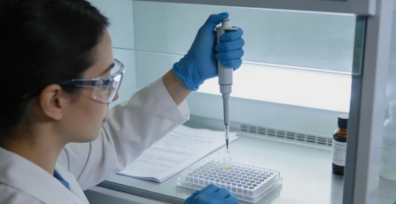 敦化市民在医院进行基因检测抽血