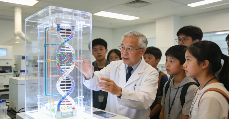 荣成基因检测实验室内部工作场景