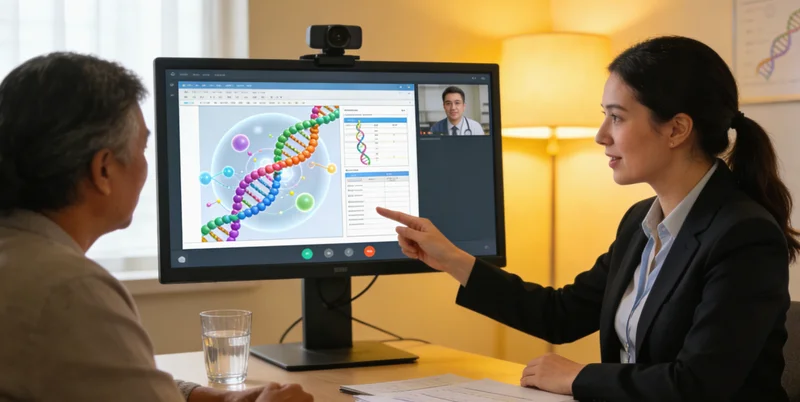 锡盟居民在医院进行遗传咨询场景