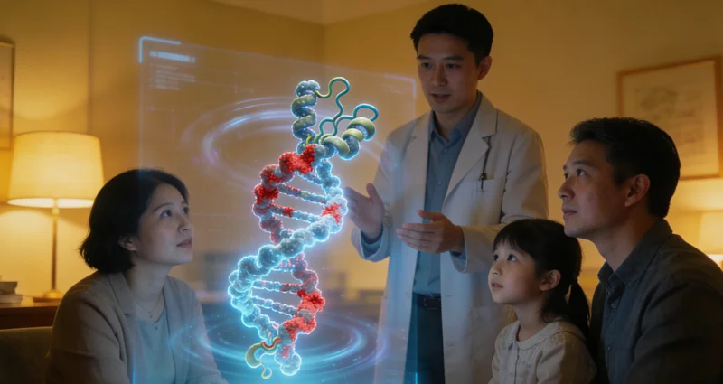 沙河遗传咨询师向家庭解读基因报