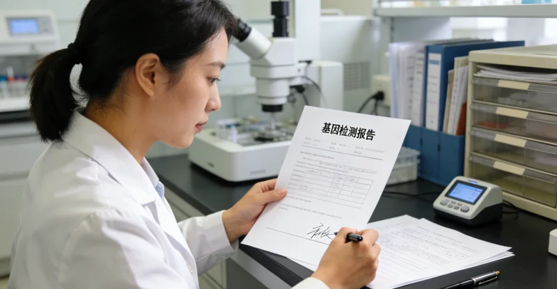 岳阳基因检测报告解读示意图