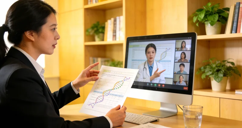 临湘市民进行遗传咨询场景