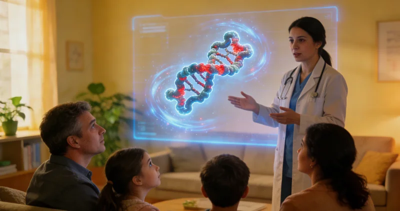 高安遗传咨询医生与家庭成员沟通