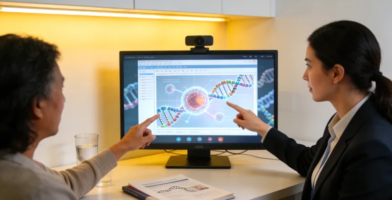晋城女性在医院进行遗传咨询场景