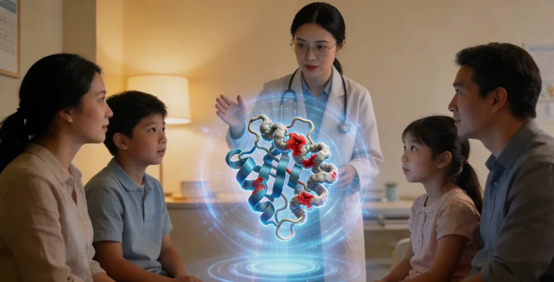 拉萨市民在医院进行遗传咨询的场