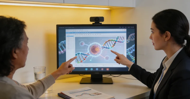 武威遗传咨询师向家庭讲解基因检