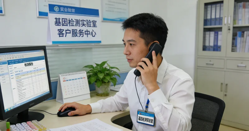 遗传咨询师在玉门为检测者进行报