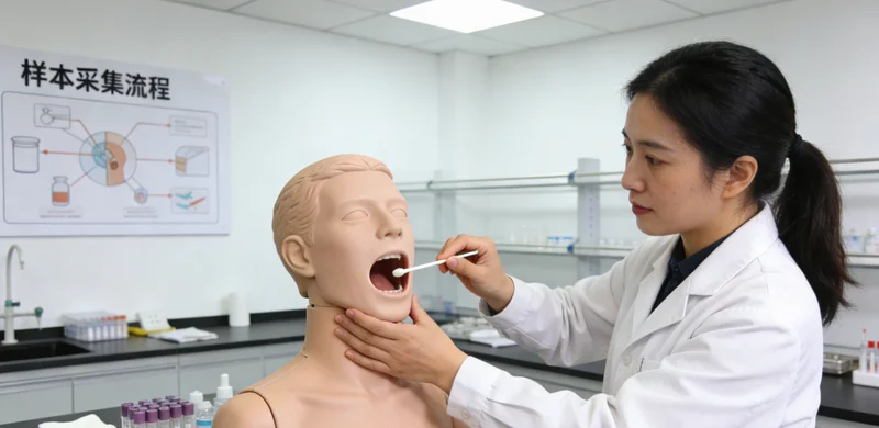 曲阜基因检测采样现场示意