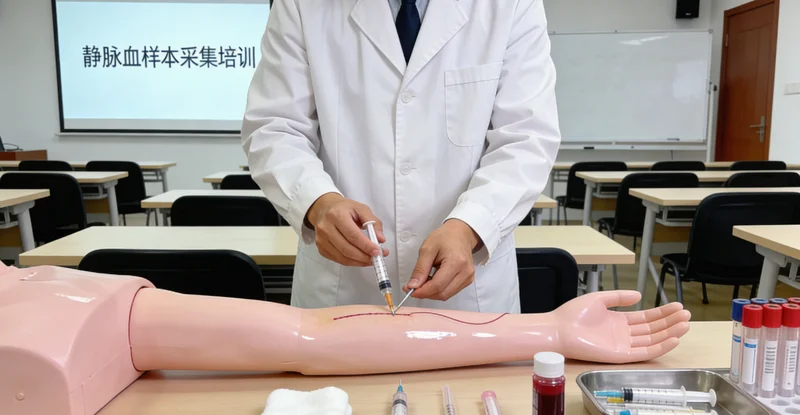 洪江市民进行基因检测静脉采血现