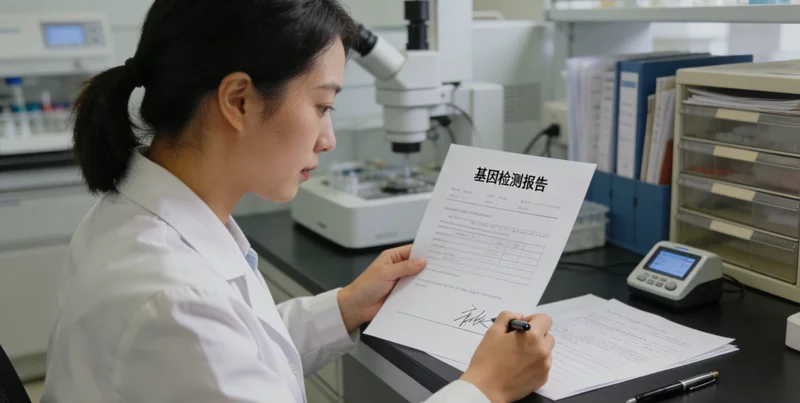 绍兴基因检测报告解读示意图