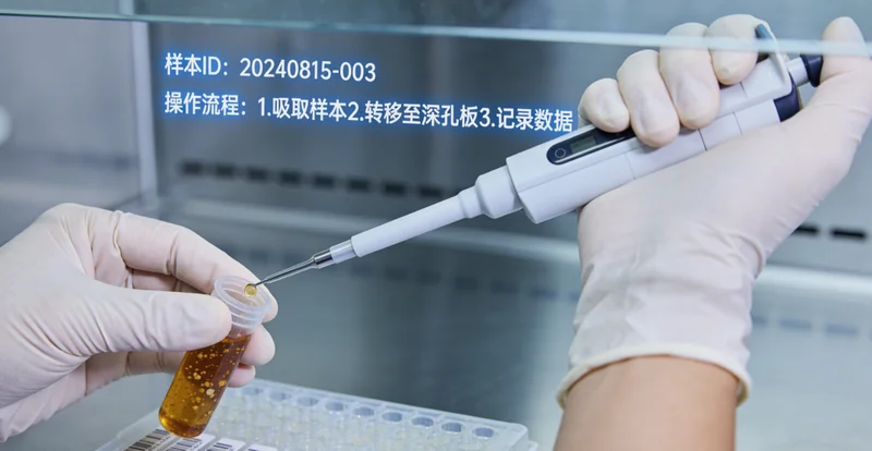 黄冈医院病理科医生在显微镜下精