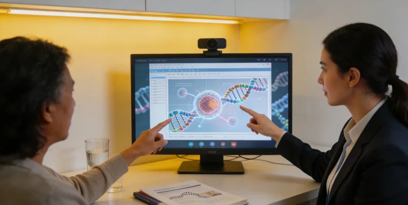 泸水遗传咨询师与咨询者解读基因
