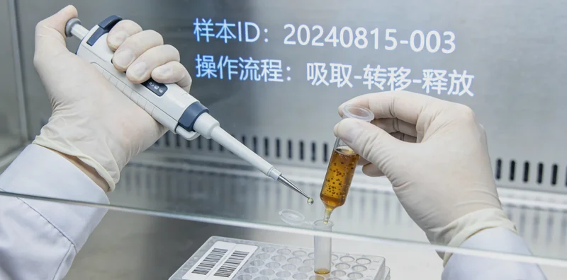 穆棱采血点进行静脉血样采集