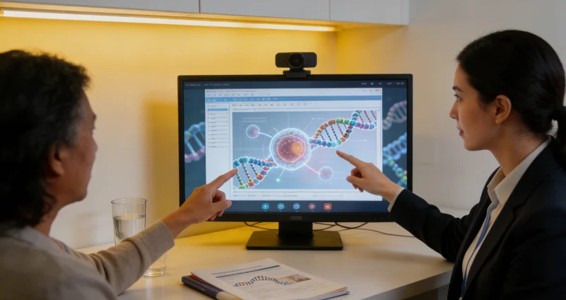 铜川女性与家人担忧讨论家族健康