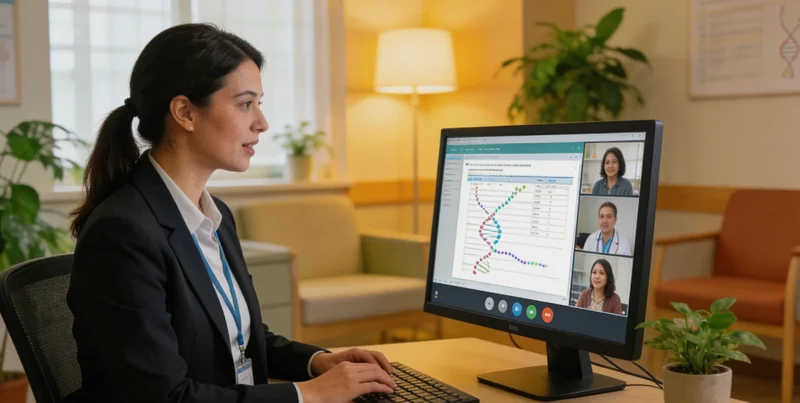 茂名市民进行基因检测遗传咨询场