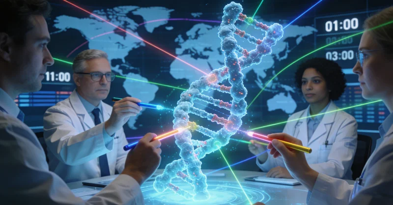 根河女性与医生在诊室内查看报告