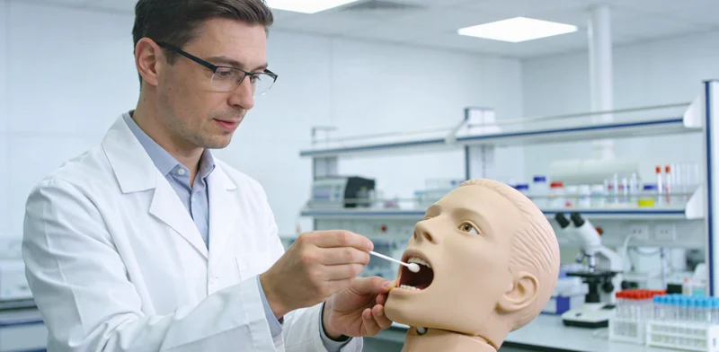 汨罗护士进行基因检测样本采集