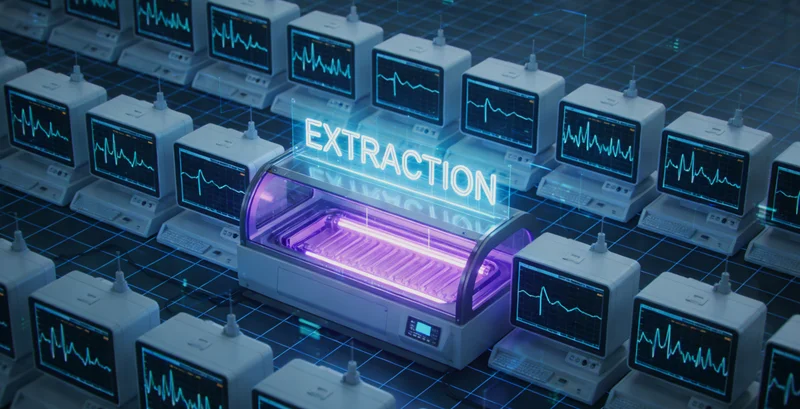 合山医院检验科护士进行血液样本
