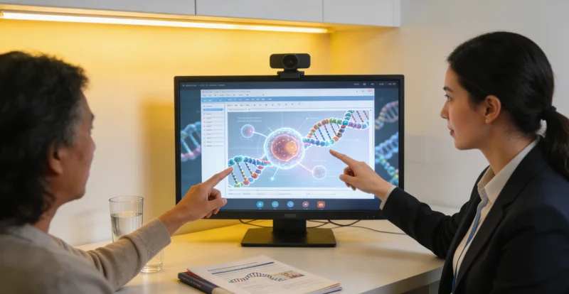 图们遗传咨询师与家庭沟通场景