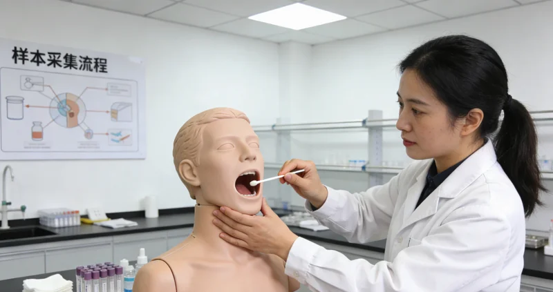 绥芬河居民进行无痛口腔拭子基因