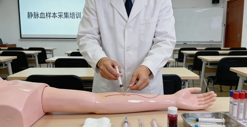 临江市民在医院进行基因检测抽血