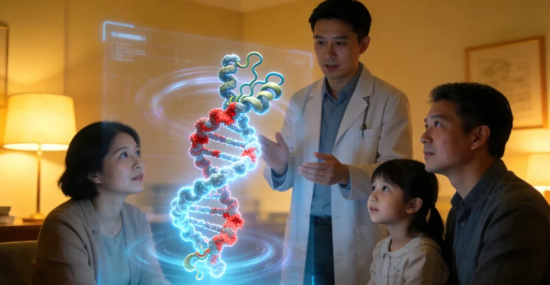 延边州居民进行遗传咨询场景
