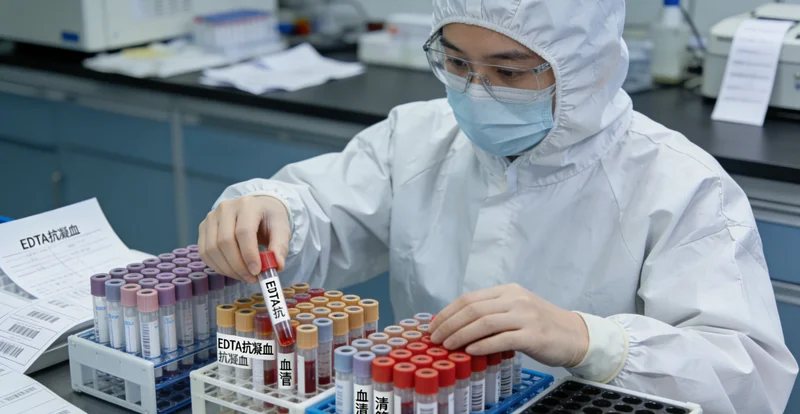 专业基因检测实验室内部工作场景