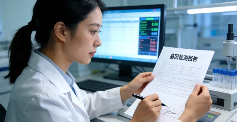 泸州基因检测报告解读示意图