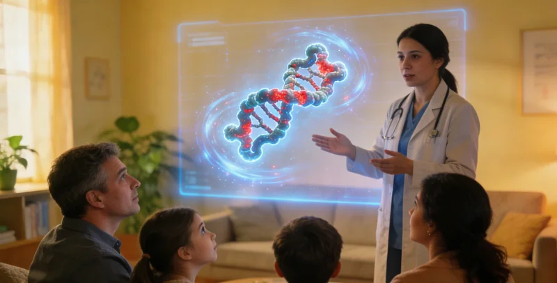 高碑店遗传咨询师为居民解读基因