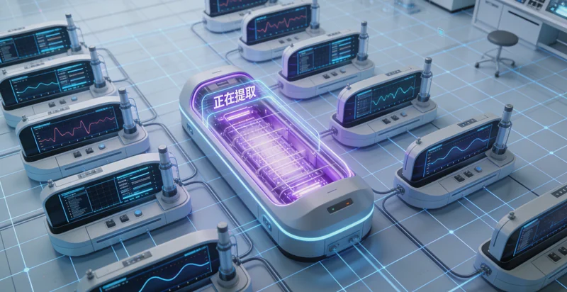 专业基因检测实验室工作场景