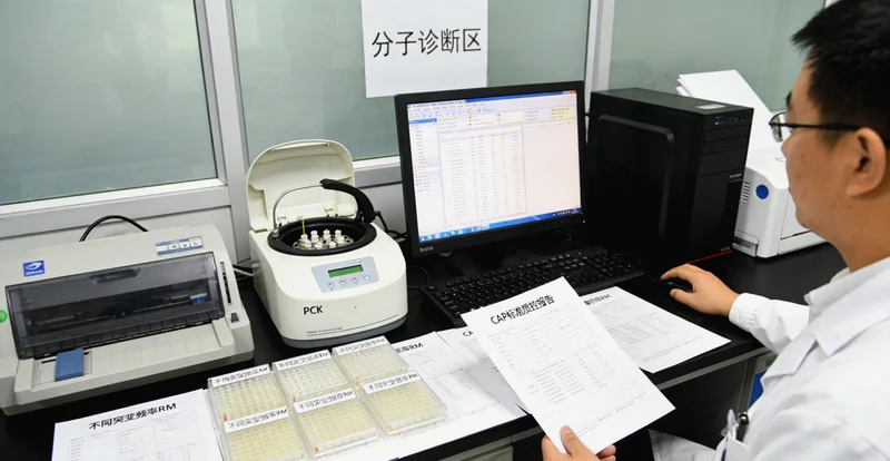鹤山职业女性在咨询室与遗传咨询
