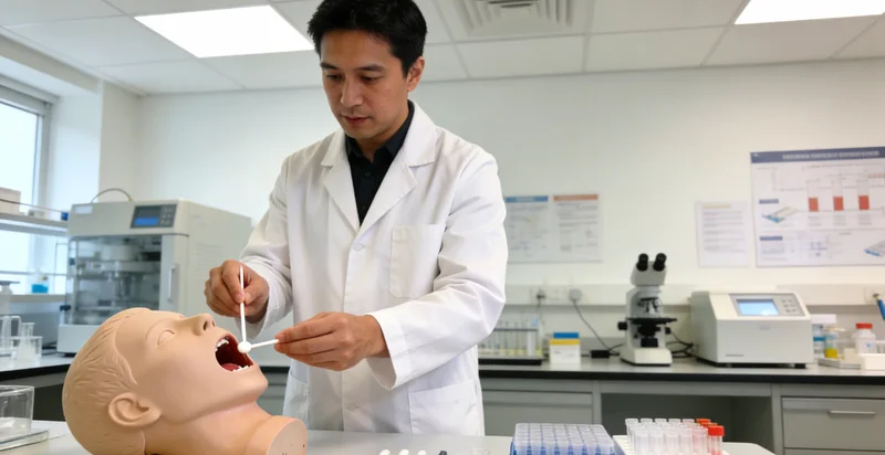兰溪女性进行健康管理并与医生交