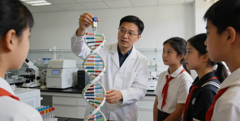 神木王先生与两个孩子在户外温馨