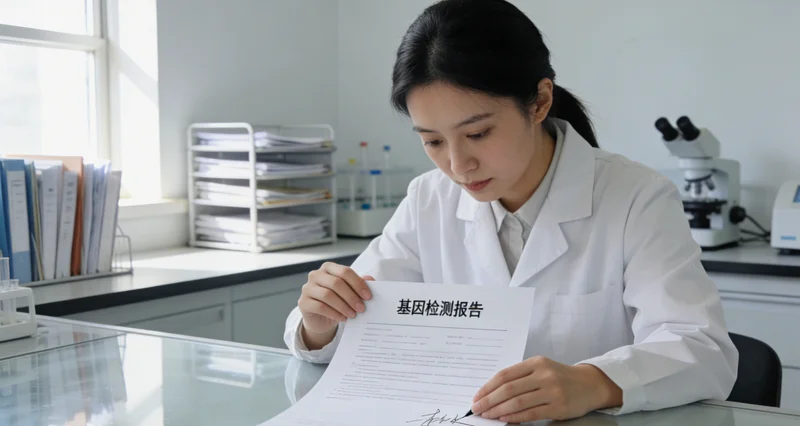 南京家庭共同查看基因检测报告并