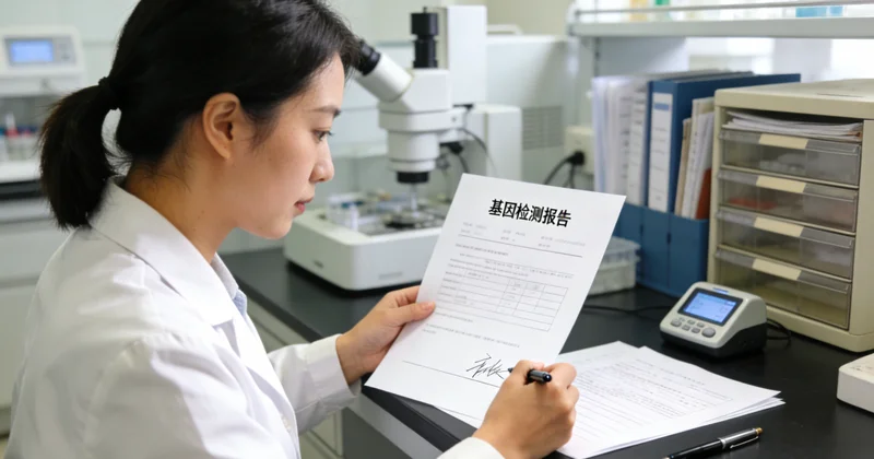 亳州家庭查看基因检测报告与健康