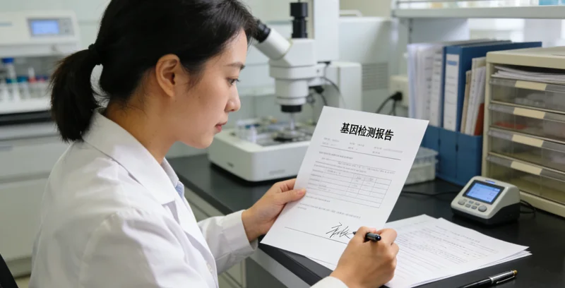 锦州基因检测报告解读示意图