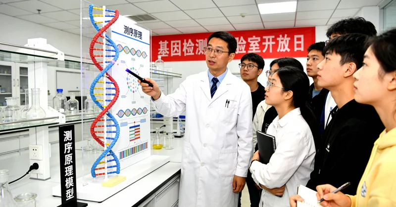基因检测实验室高通量测序仪工作