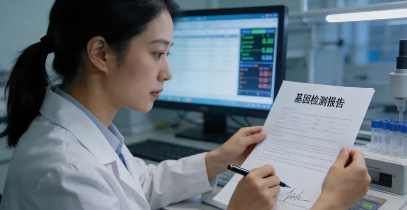 吕梁基因检测报告解读，展示分子