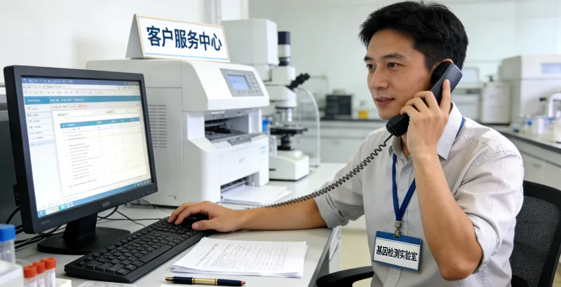 盘锦医生与患者进行遗传咨询解读