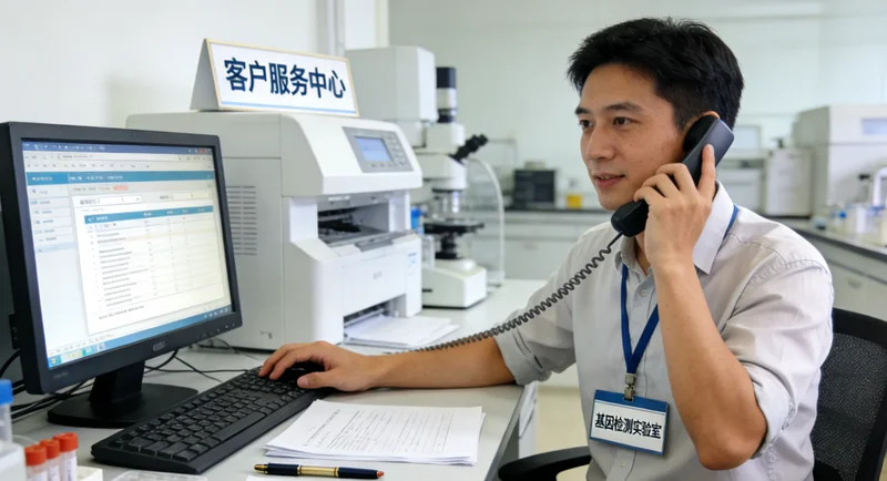 甘南医生与患者沟通基因检测报告