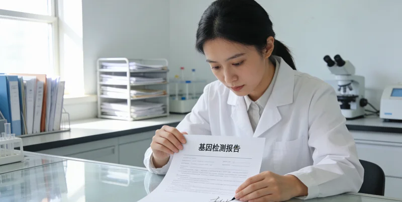 汨罗基因检测中心报告解读示意图